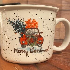 HOLLY & JOY Festive Merry Christmas Mug.